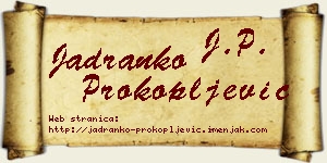 Jadranko Prokopljević vizit kartica